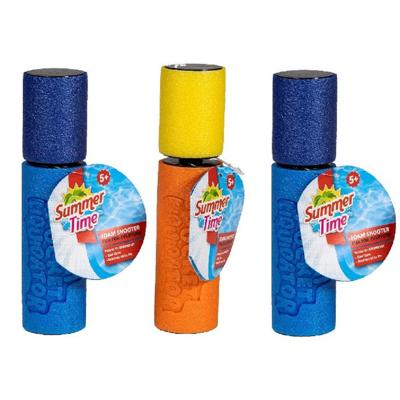 Summertime waterpistool spuit - 3x - van foam - lengte 15 cm - buiten speelgoed - water spuiten