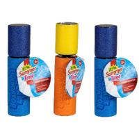 Summertime waterpistool spuit - 3x - van foam - lengte 15 cm - buiten speelgoed - water spuiten