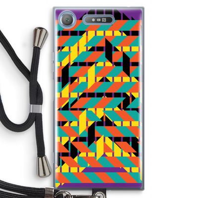 Skew Bee 2: Sony Xperia XZ1 Transparant Hoesje met koord