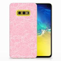 Samsung Galaxy S10e TPU Case White Flowers