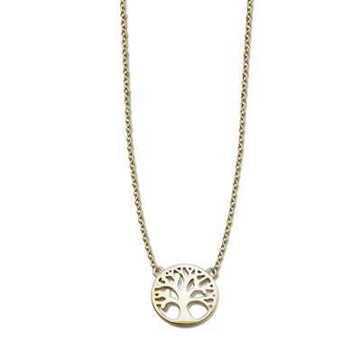 JWLS4U XB006G XoXo Armband Tree of Life zilver goudkleurig 16-19 cm