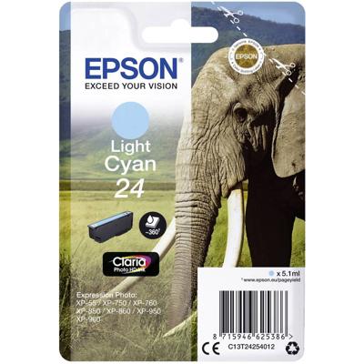 Epson Inktcartridge T2425, 24 Origineel Foto cyaan C13T24254012