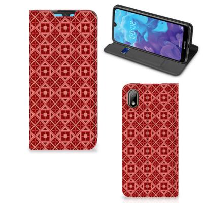 Huawei Y5 (2019) | Hoesje met Magneet | Batik Rood