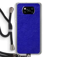 Majorelle Blue: Xiaomi Poco X3 NFC Transparant Hoesje met koord - thumbnail