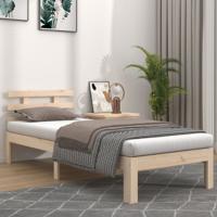 Bedframe massief hout 100x200 cm