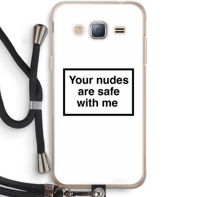 Safe with me: Samsung Galaxy J3 (2016) Transparant Hoesje met koord