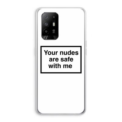 Safe with me: Oppo A95 5G Transparant Hoesje