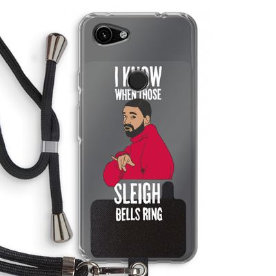 Sleigh Bells Ring: Pixel 3a Transparant Hoesje met koord
