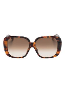 Linda Farrow lunettes de soleil carrées Mima - Marron