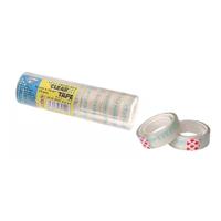 Centrum Plakband - 12x stuks - transparant - 12 mm x 10 m - kantoorartikelen