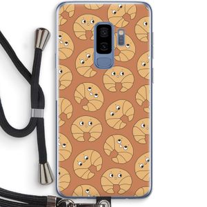 Croissant: Samsung Galaxy S9 Plus Transparant Hoesje met koord