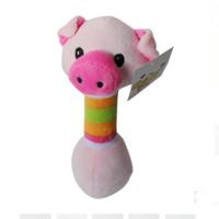 2 PCS Cute Pet Dog Toys Chew Squeaker Animals Pet Toys Plush Puppy Honking Squirrel For Dogs Cat Chew Squeak Toy Dog Goods(Pig)