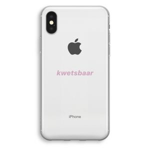 kwetsbaar: iPhone XS Transparant Hoesje