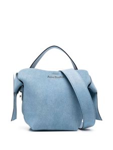 Acne Studios sac à main en jean à logo imprimé - Bleu