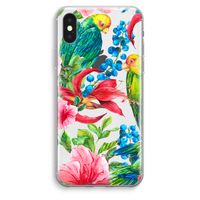 Papegaaien: iPhone XS Max Transparant Hoesje