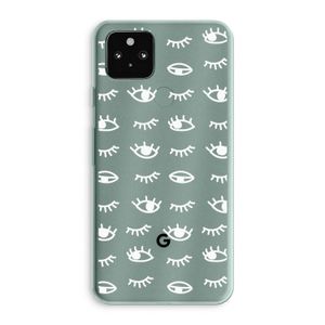 Eye pattern #3: Google Pixel 5a 5G Transparant Hoesje
