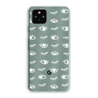 Eye pattern #3: Google Pixel 5a 5G Transparant Hoesje