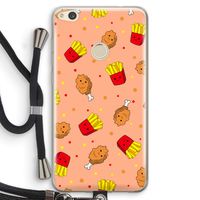 Chicken 'n Fries: Huawei Ascend P8 Lite (2017) Transparant Hoesje met koord