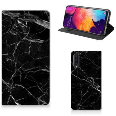 Samsung Galaxy A50 | Standcase | Marmer Zwart - Origineel Cadeau Vader