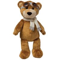 Manhattan Toy knuffel Aviator Bear 30 cm pluche bruin - thumbnail