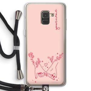 Best Friends: Samsung Galaxy A8 (2018) Transparant Hoesje met koord