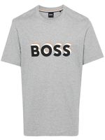 BOSS t-shirt en coton à logo - Gris - thumbnail