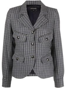 Emporio Armani blazer à carreaux vichy - Gris