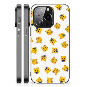 Back Case voor iPhone 14 Pro Katten Emojis