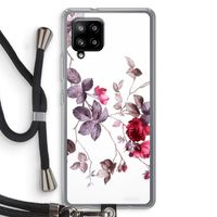 Mooie bloemen: Samsung Galaxy A42 5G Transparant Hoesje met koord