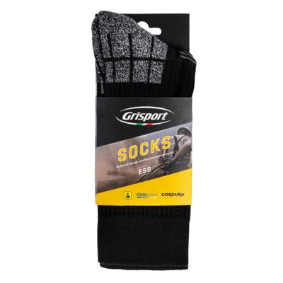 Grisport esd sokken 25107 | grijs/zwart | maat 46 - 00.048.179.43