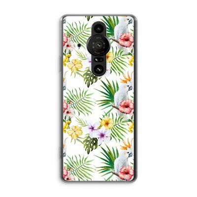 Gele kuif: Sony Xperia Pro-I Transparant Hoesje