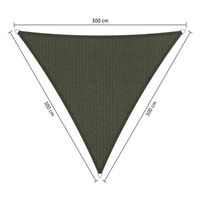 Shadow Comfort driehoek 3x3x3m Deep Grey - thumbnail