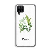 Green Brush: Samsung Galaxy A12 Transparant Hoesje