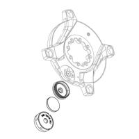 Quarq red axs d1 v2 1x batterij afdekkap