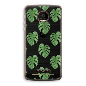 Monstera leaves: Motorola Moto Z Force Transparant Hoesje