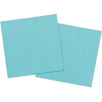 20x stuks servetten van papier lichtblauw 33 x 33 cm - thumbnail