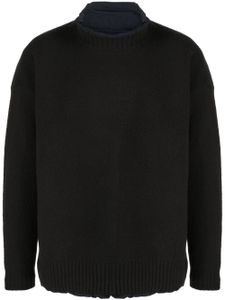 sacai pull réversible à col montant - Noir