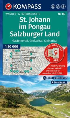 Wandelkaart 80 St. Johann im Pongau - Salzburger Land | Kompass