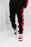 Under Armour Rival Knit Trainingsbroek Kids Zwart/Rood - Maat 128 - Kleur: RoodZwart | Soccerfanshop