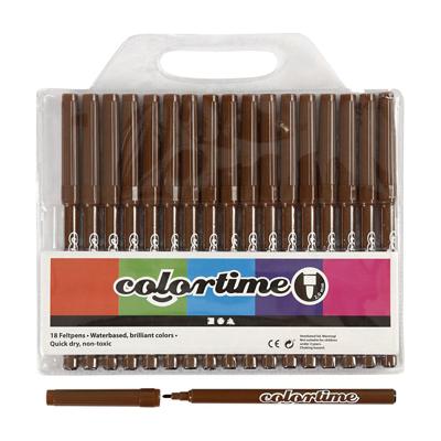 Creativ Company Bruine stiften, 18st.