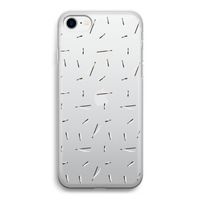 Hipster stripes: iPhone SE 2020 Transparant Hoesje
