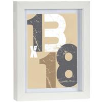 Houten fotolijst - wit - 15 x 20 cm - fotolijstje - met passe-partout - decoratie Houten fotolijst - wit - 15 x 20 cm - fotolijstje - met passe-partout - decoratie