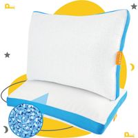 Sleep Comfy - Hoofdkussen - Traagschuim Hoofdkussen - Geschikt voor rug, zij-en buikslapers -Cooling Design 50x70x14 cm - thumbnail