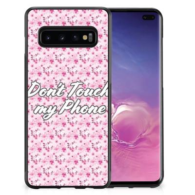 Samsung Galaxy S10+ | TPU Hoesje | Flowers Pink DTMP