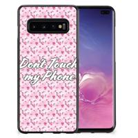 Samsung Galaxy S10+ | TPU Hoesje | Flowers Pink DTMP