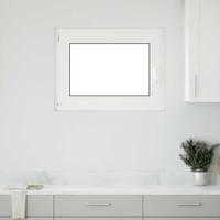 Kelderraam "RISOR" 80x50 cm draai-kiep DIN links wit Kelderraam "RISOR" 80x50 cm draai-kiep DIN links wit