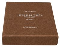 EXENTRI EX 002 portemonnee Man Echt leer Bruin - thumbnail