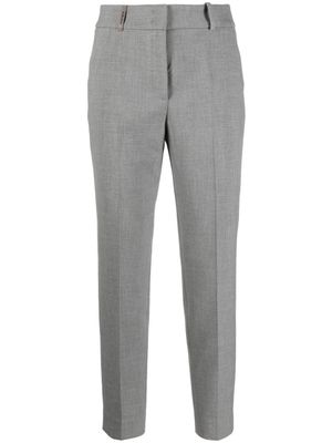 Peserico pantalon de tailleur à coupe courte - Gris