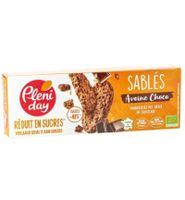 Pleniday Pleniday Zandkoekjes Haver En Chocola Minder Suiker Bio (150g) - thumbnail