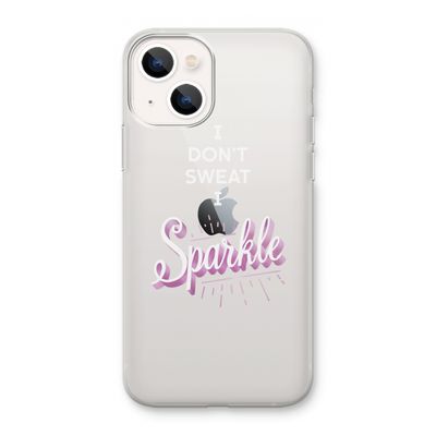 Sparkle quote: iPhone 13 mini Transparant Hoesje